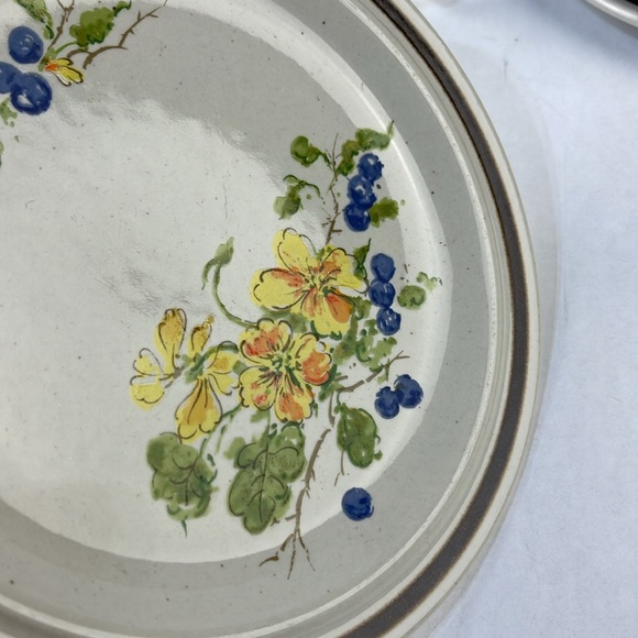 Floral Inspirations “Blossoms & Berries” Stoneware Plate Set - Picture 5 of 10